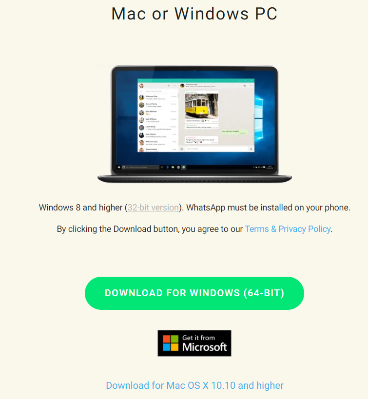 download whatsapp for mac laptop
