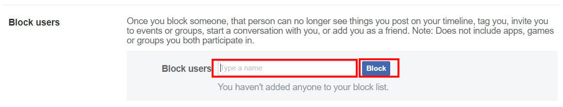 How to Block someone on Facebook