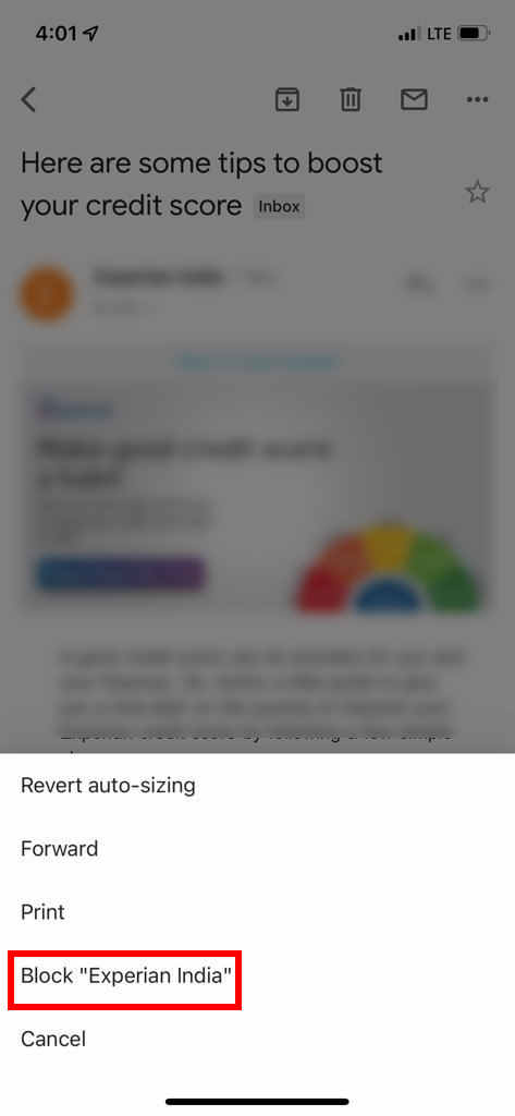 How to Block Email on Gmail on iPhone