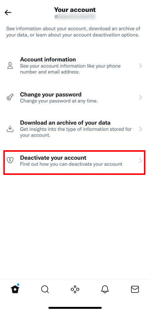 How to Deactivate my Twitter Account from iPhone